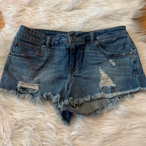 Empyre distressed jean shorts 7